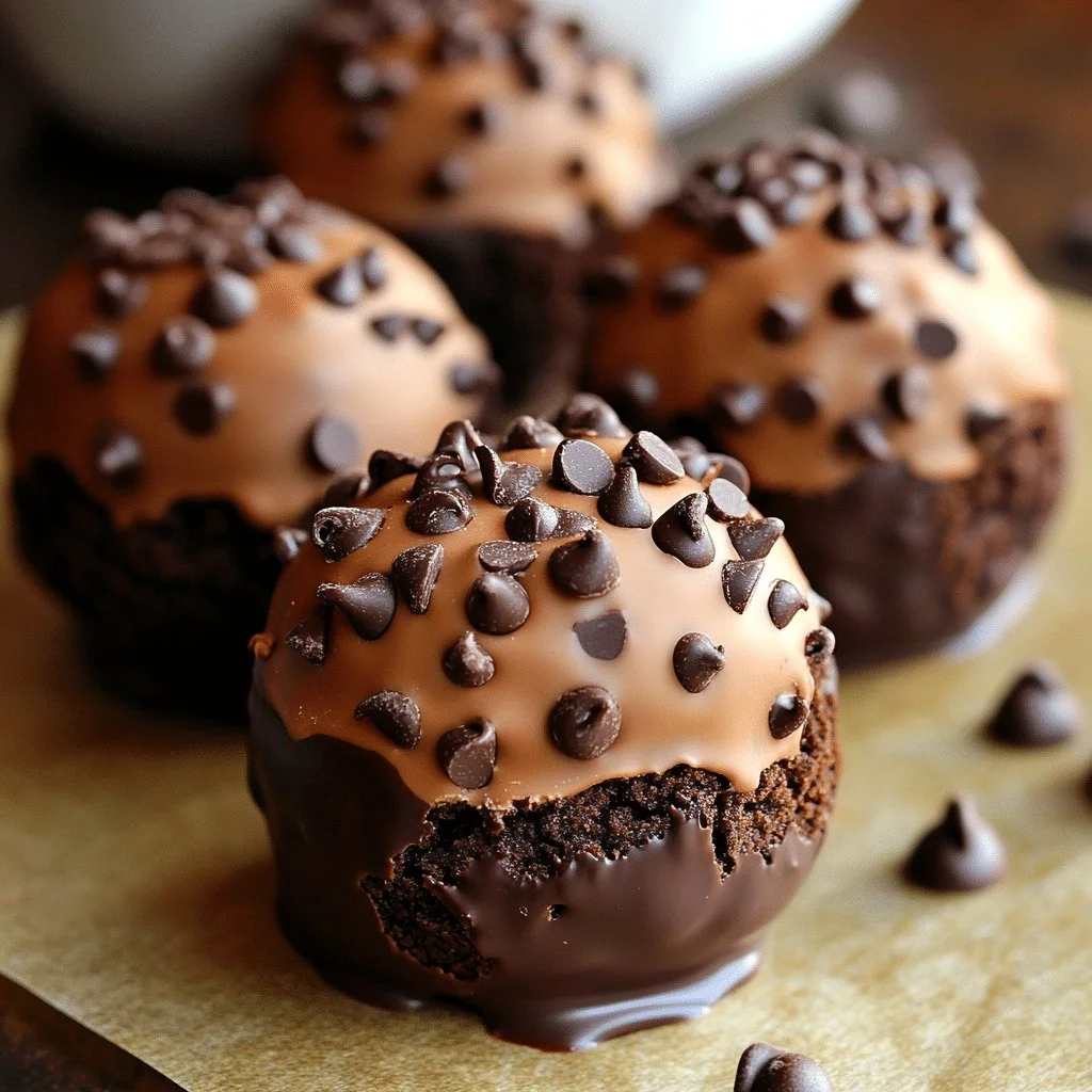 Chocolate Chip Cookie Dough Brownie Bombs dessert recipe with layers of cookie dough and brownies
