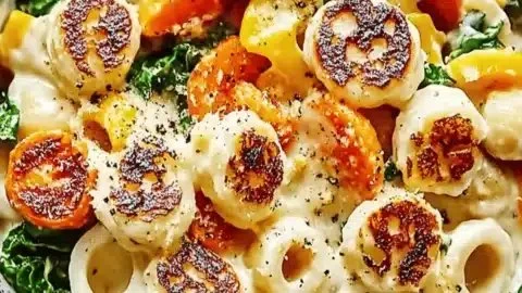 Creamy protein-packed pasta bowl for healthy meals
