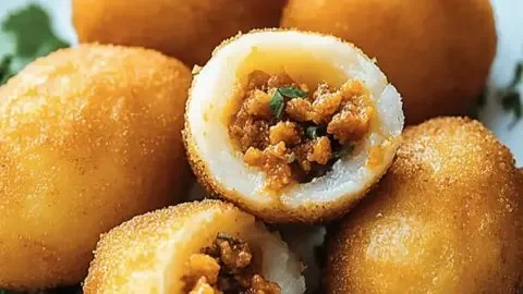 Delicious Colombian stuffed potatoes served with fresh toppings
