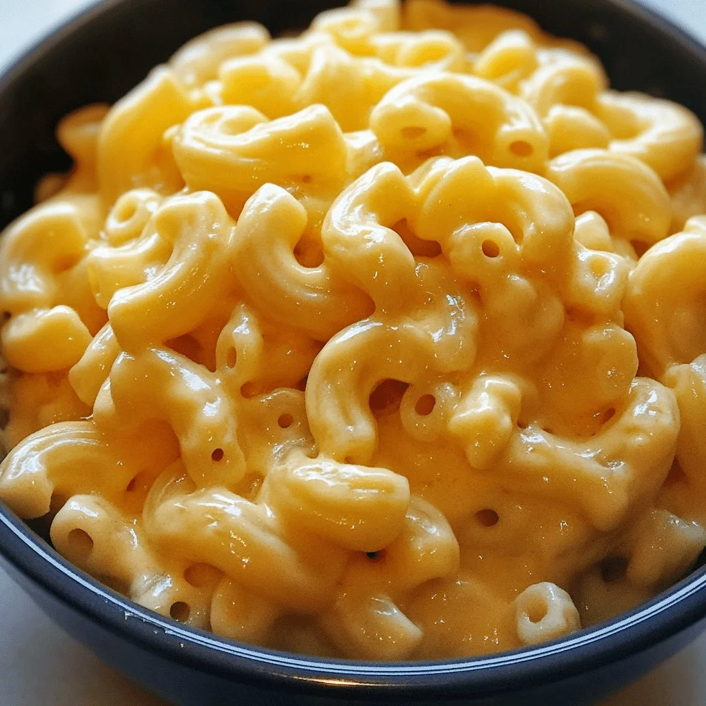 Creamy Easy Instant Pot Mac and Cheese served in a bowl