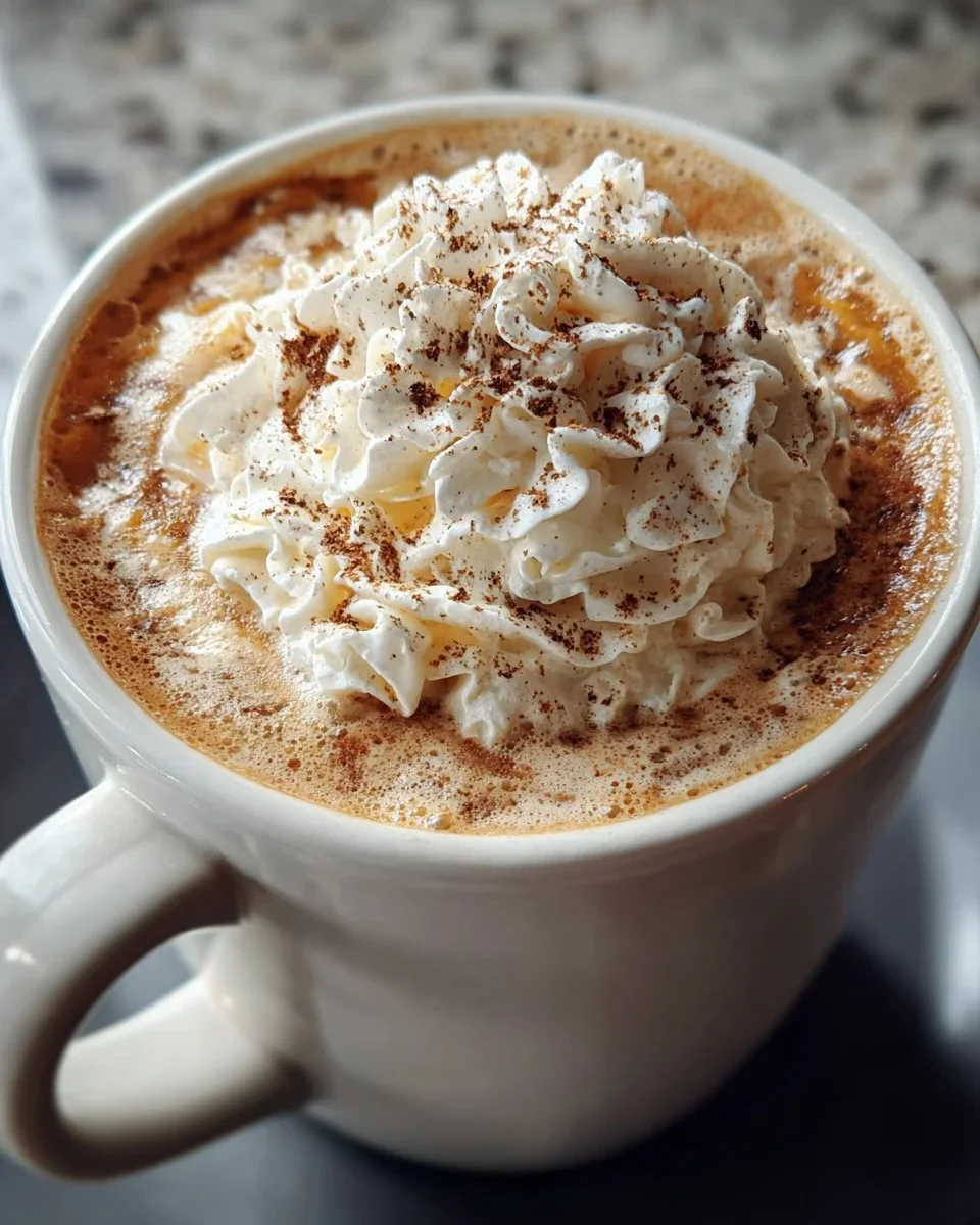 A healthier pumpkin spice latte in a cozy autumn setting.