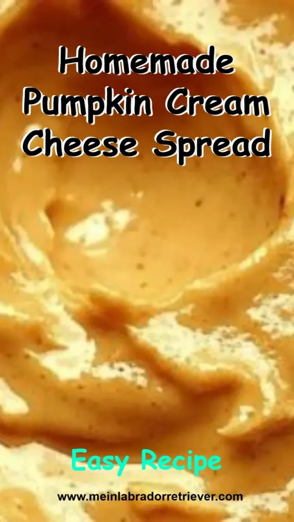 Homemade pumpkin cream cheese spread in a bowl with spices and bread around it.