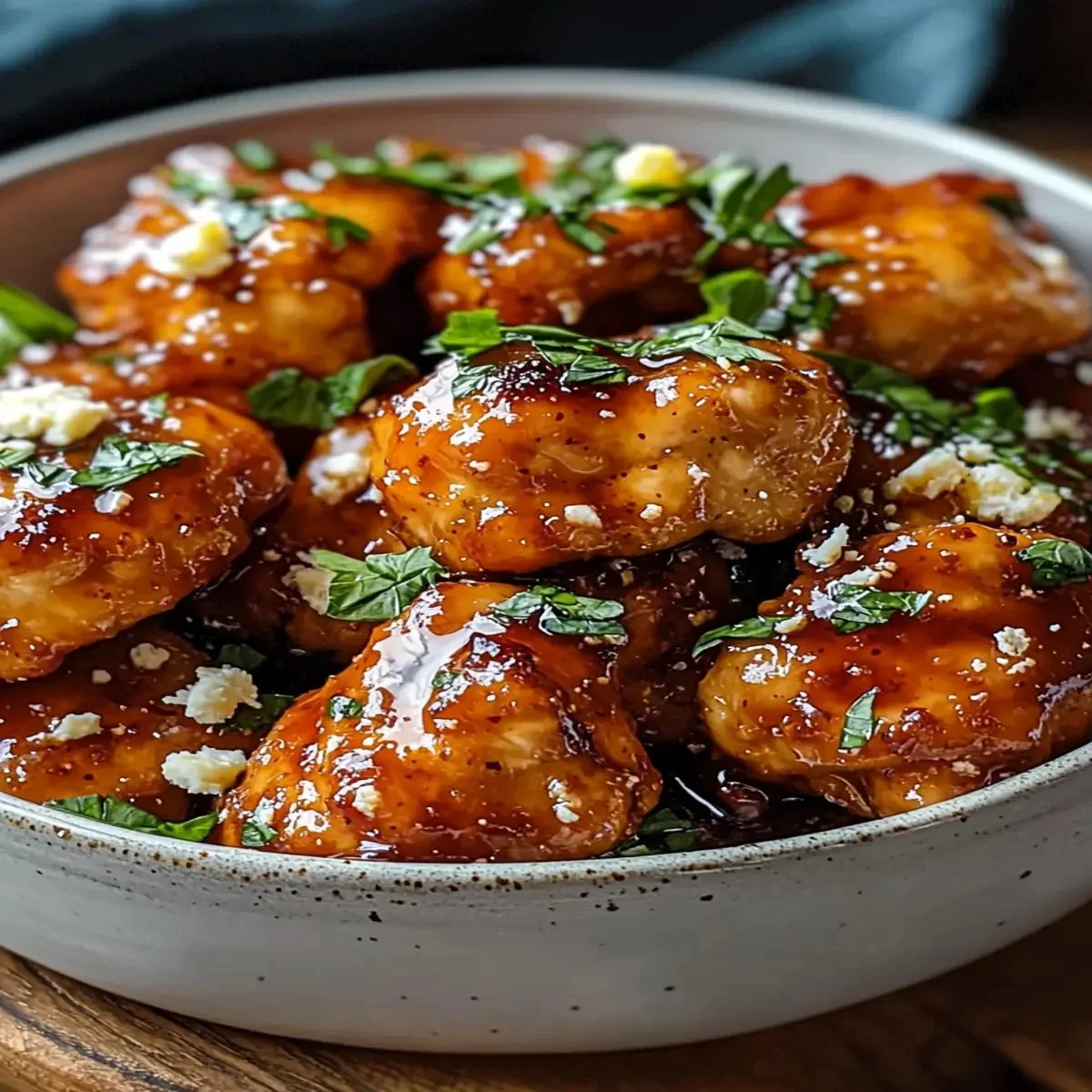 Crispy hot honey feta chicken drizzled with sweet honey sauce.