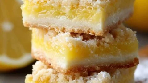 Old-Fashioned Lemon Crumb Bars with a buttery crust and lemon filling