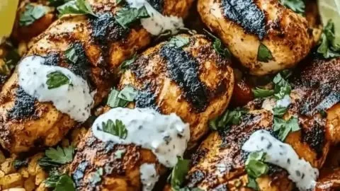 One Pot Shawarma Chicken and Rice dish served in a bowl
