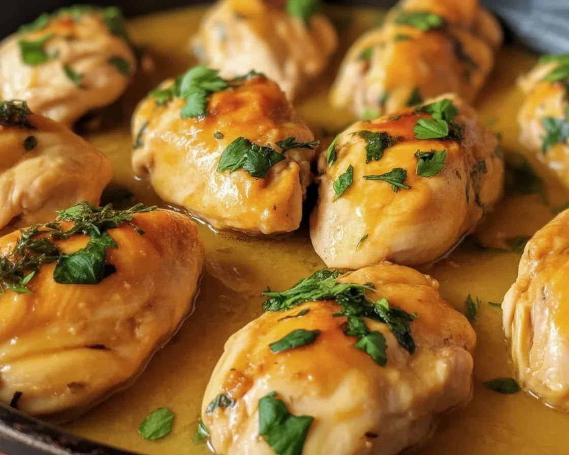 Texas Roadhouse Butter Chicken Skillet with tender chicken in creamy garlic-honey sauce.
