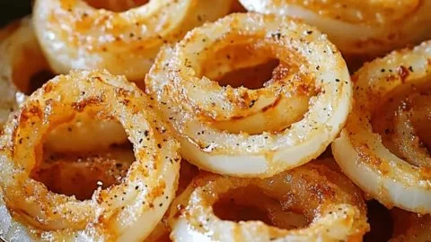 Plate of Tennessee Onions topped with cheese, showcasing a delicious meal