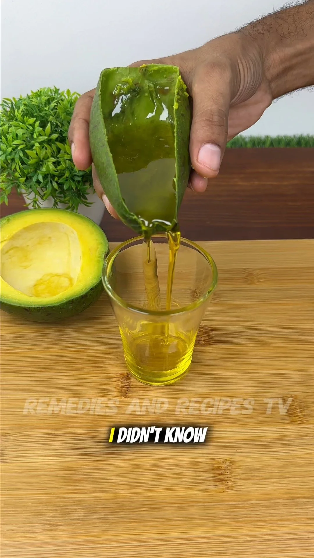 Bottle of avocado oil for cooking and skincare uses