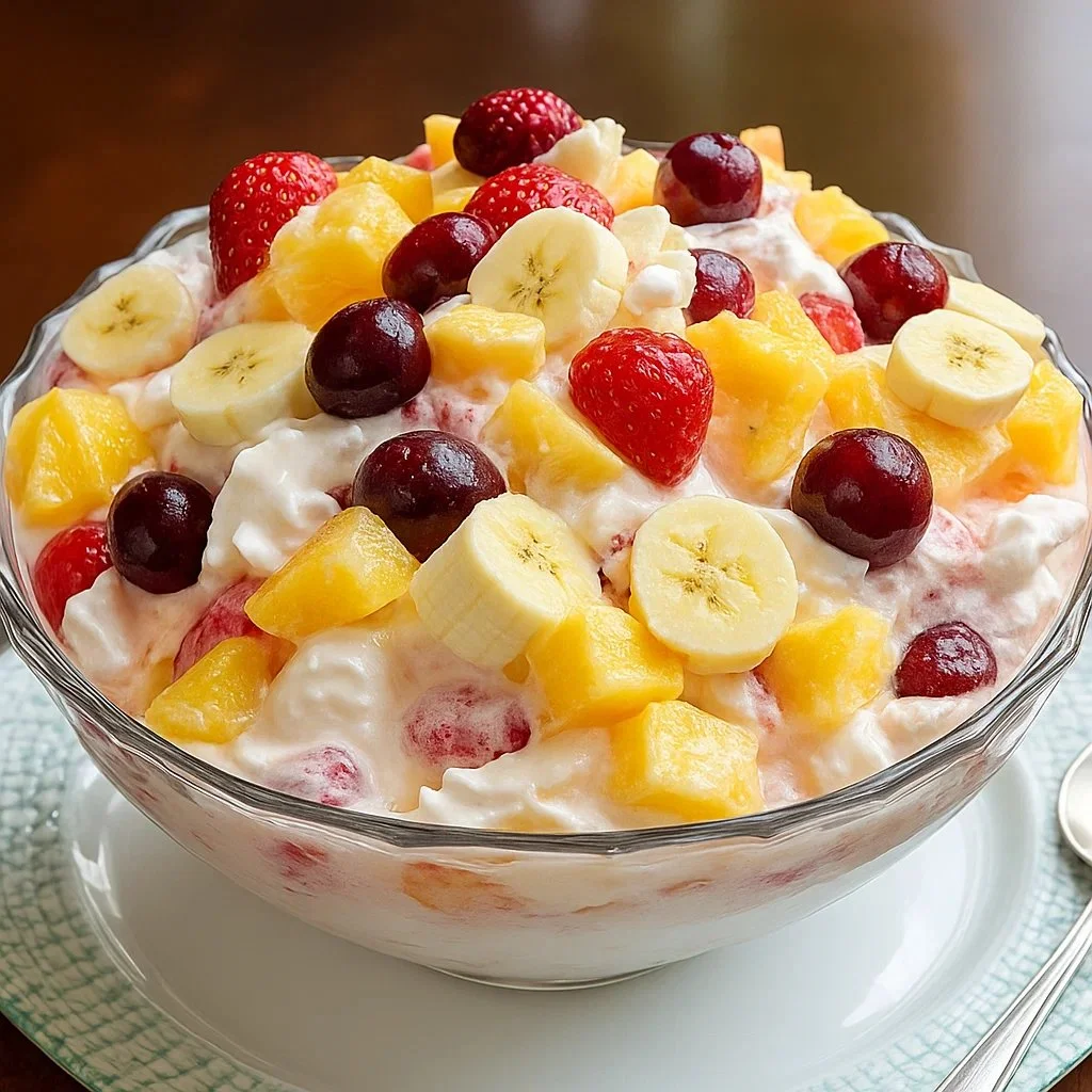 Delicious Better Than Sex Fruit Salad with colorful fruits in a bowl.