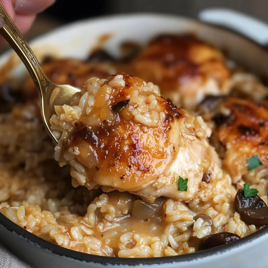 Delicious Butter Chicken Rice served in a bowl with garnish
