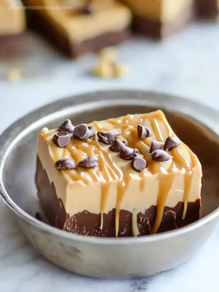 Deliciously rich Caramel Coffee Fudge served on a plate.