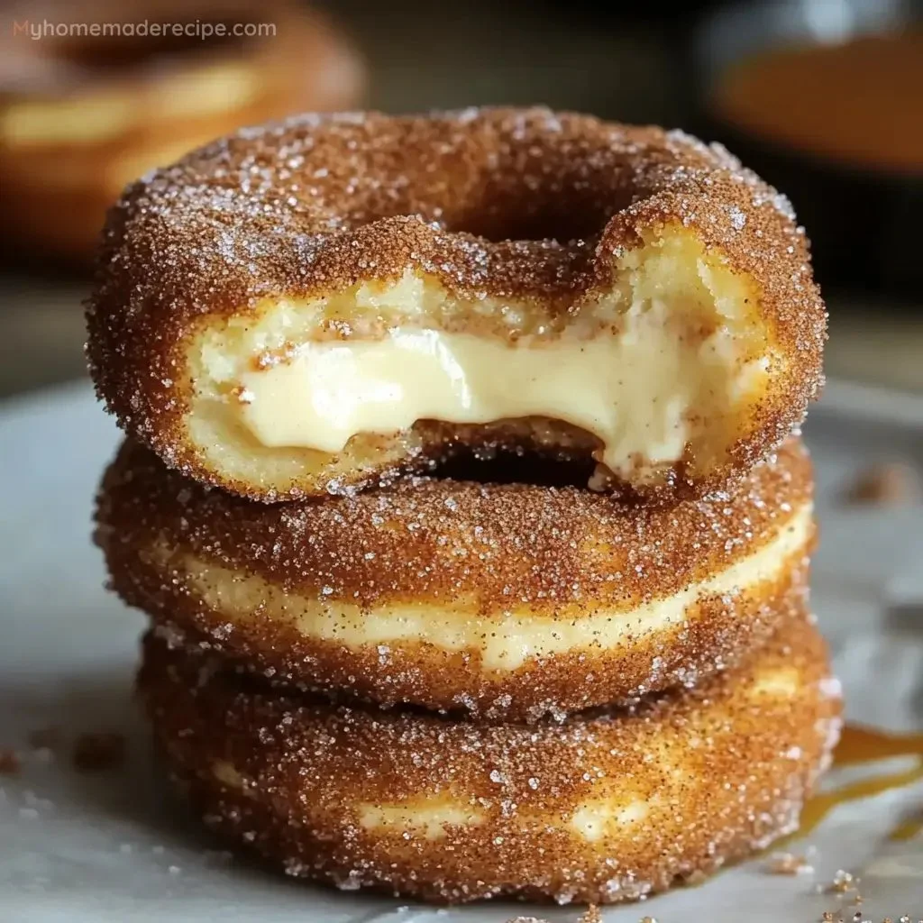 Delicious Churro Cheesecake topped with cinnamon and whipped cream.