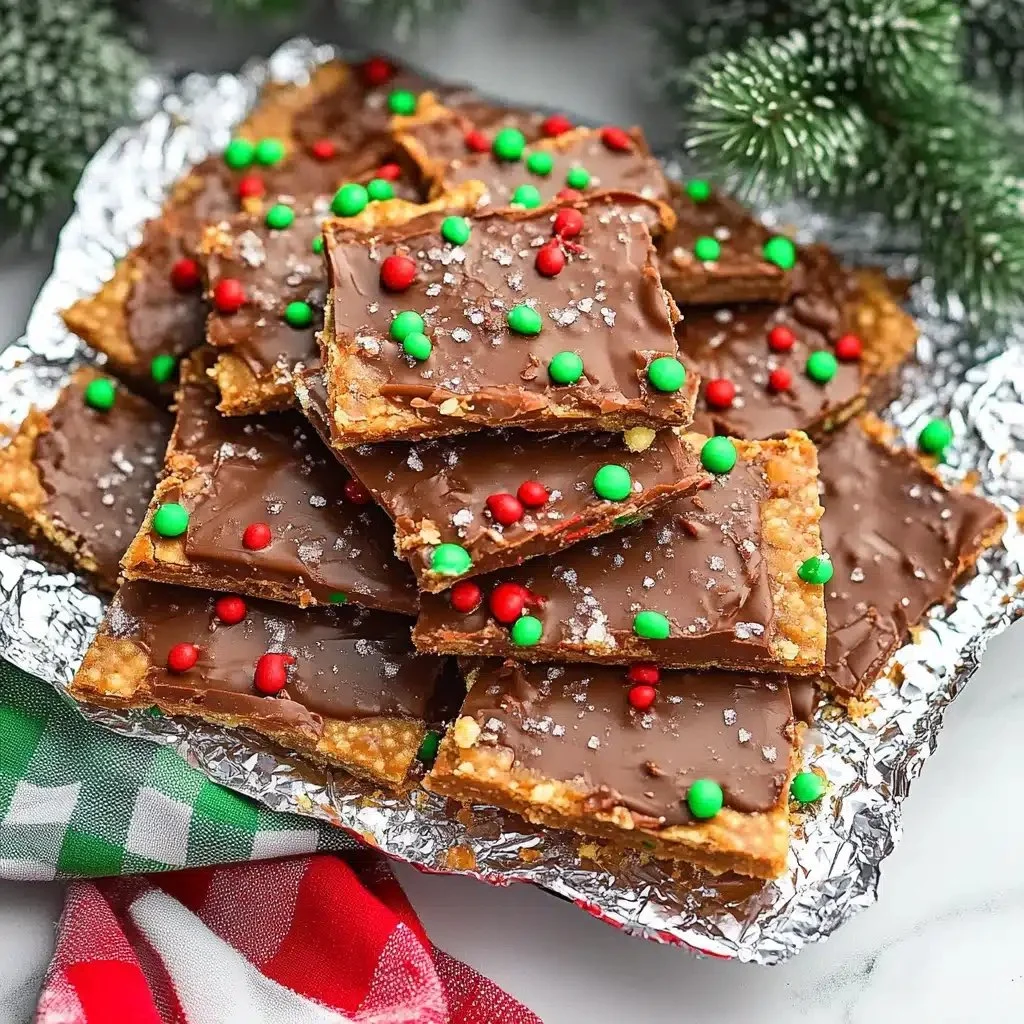 Homemade English toffee topped with nuts, a festive holiday treat