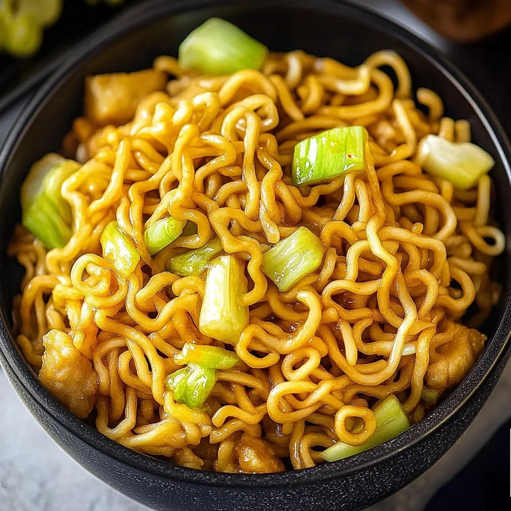 Delicious Copycat Panda Express Noodles recipe served in a bowl.