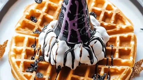 Delicious Witch Hat Waffles for a magical breakfast experience.