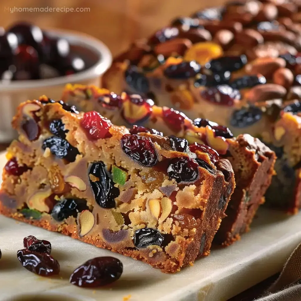 Deliciously moist fruitcake enriched with fruits and spices