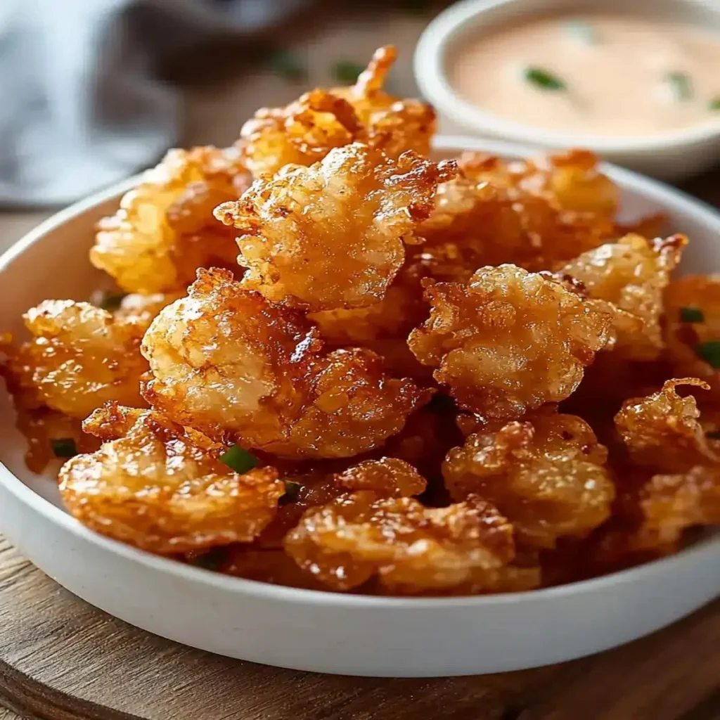 Deliciously crispy mini blooming onions served as a party snack