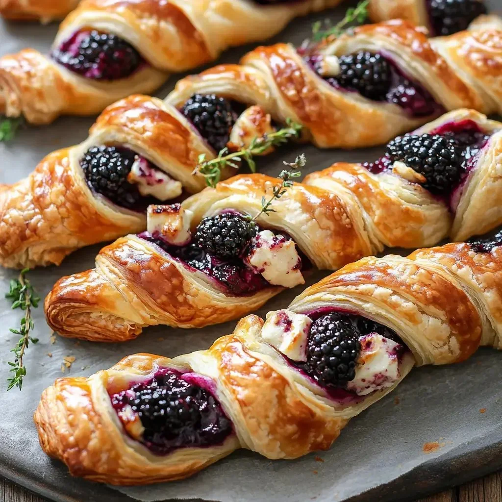 Delicious homemade pastry twists with flaky layers and golden brown crust