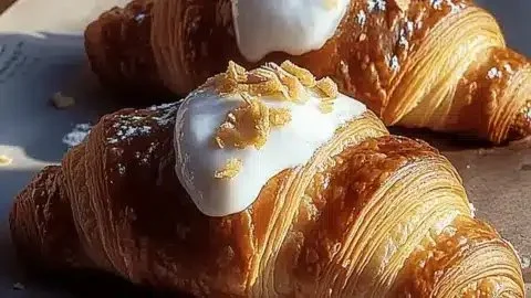 Shahi Tukda Croissant, a fusion dessert combining traditional Indian flavors and flaky croissant pastry.