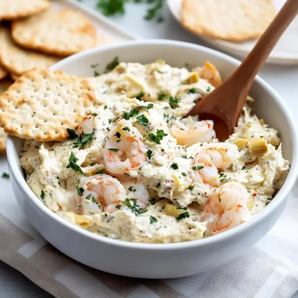Delicious shrimp butter spread on a toasted baguette for a gourmet taste.