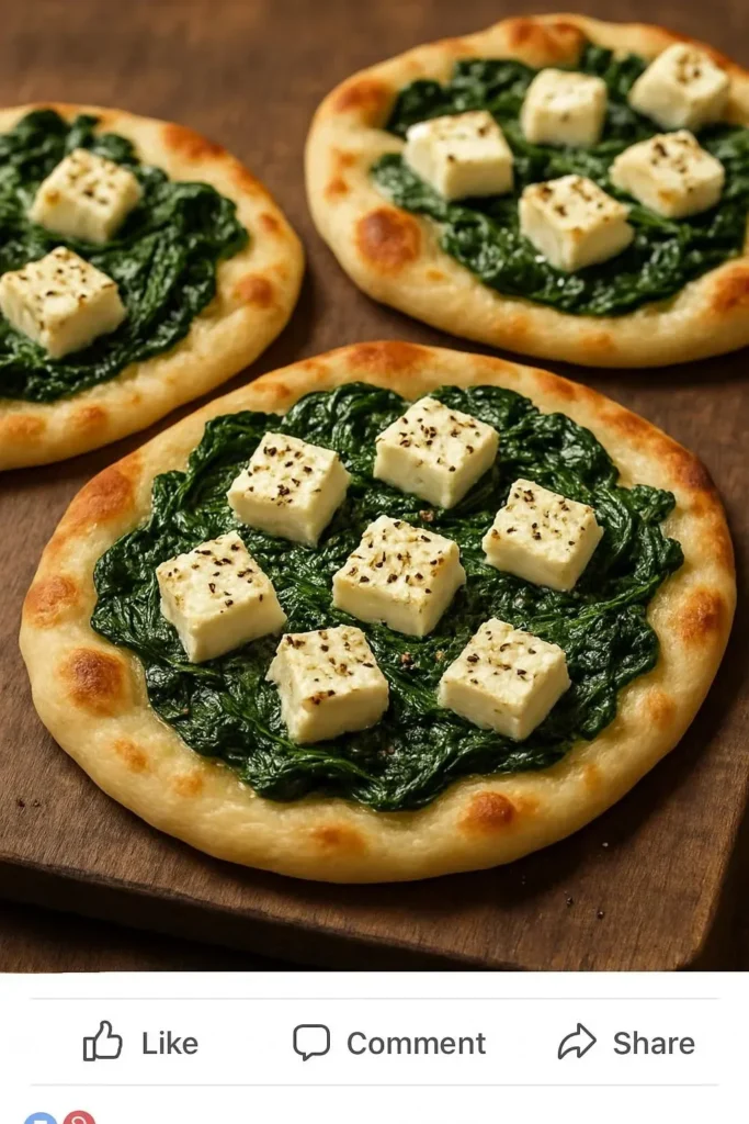 Delicious Spinach Feta Pita Bake served warm on a plate