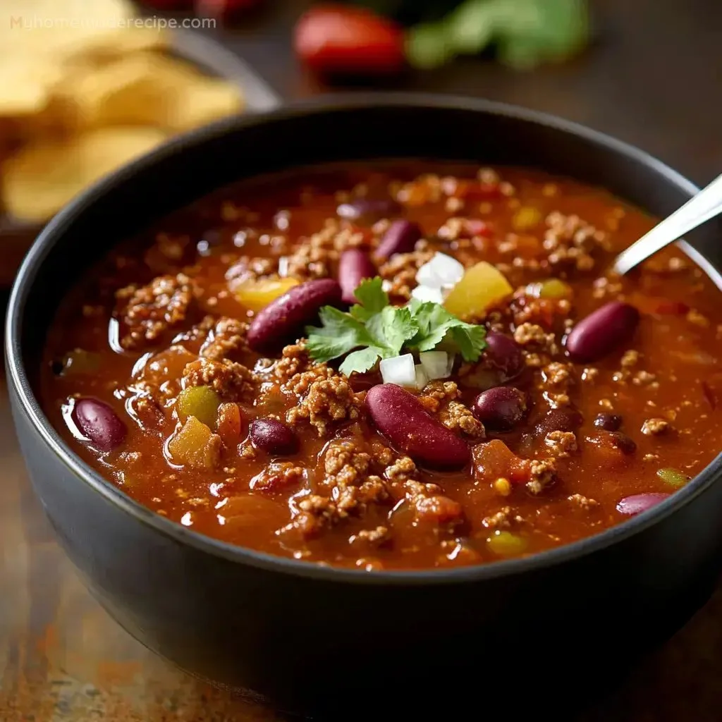 A delicious bowl of Wendy's Chili garnished with cheese and onions.