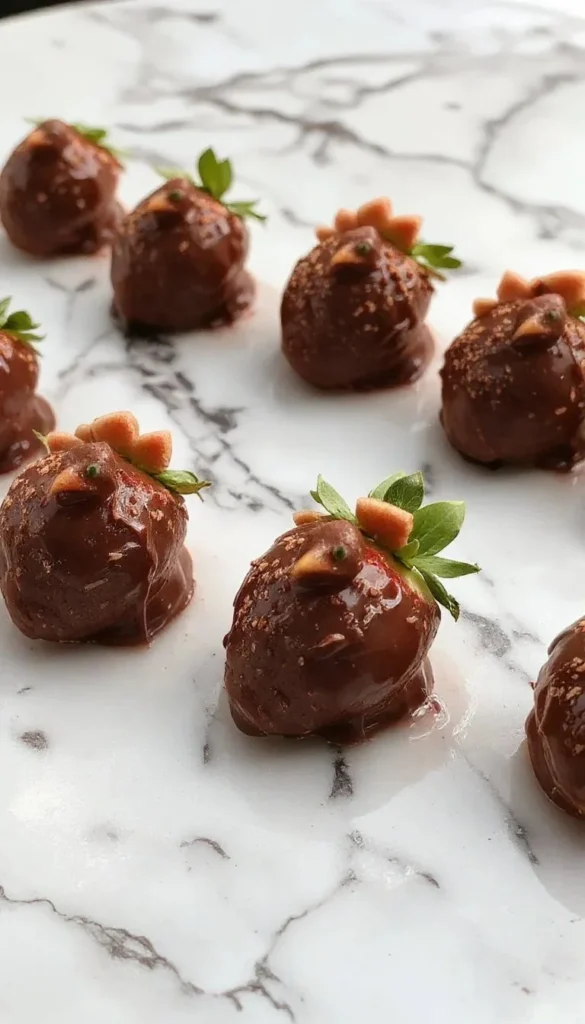 Chocolate turkeys crafted from strawberries for a festive treat