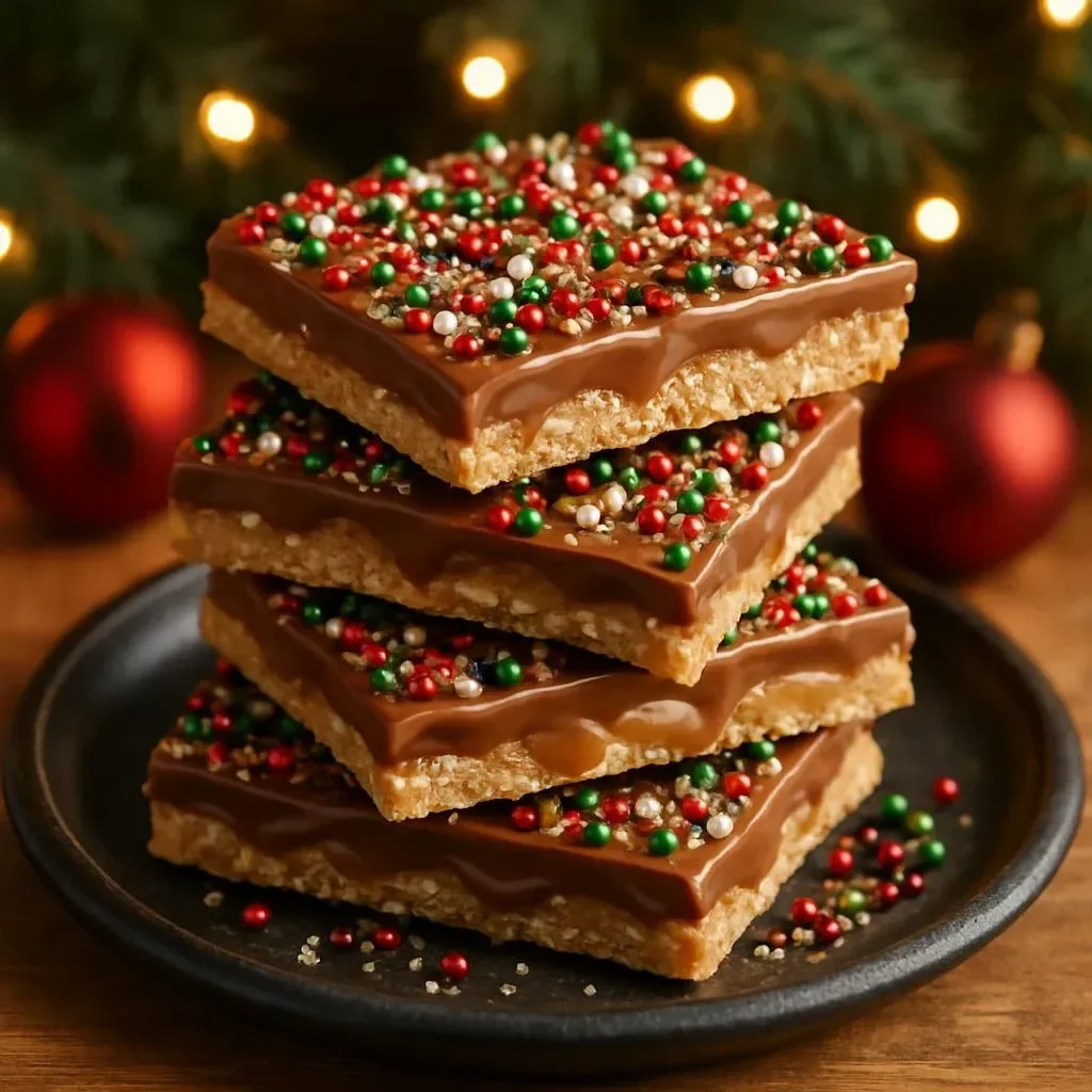 Delicious Classic Christmas Toffee ready for the holiday season