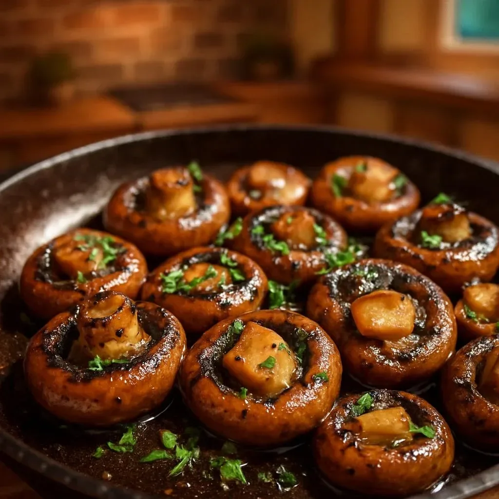 Delicious garlic butter mushrooms sautéed in a rich buttery sauce