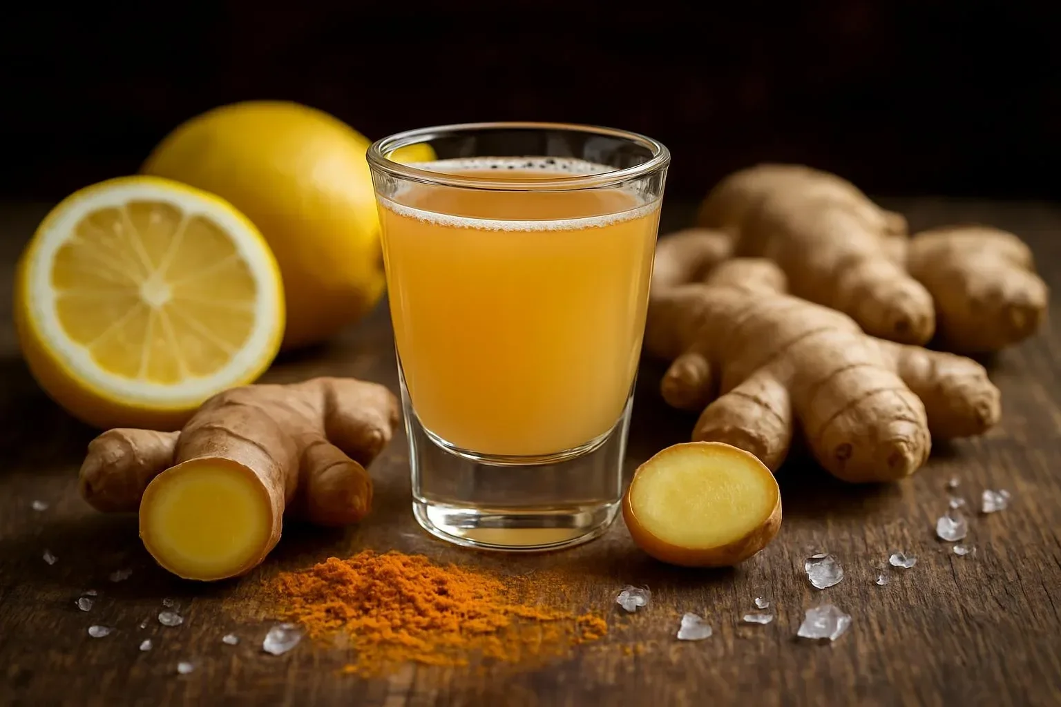 Homemade ginger shot recipe for wellness boost