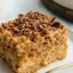 Delicious coffee cake kugel served at a family gathering