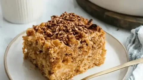 Delicious coffee cake kugel served at a family gathering