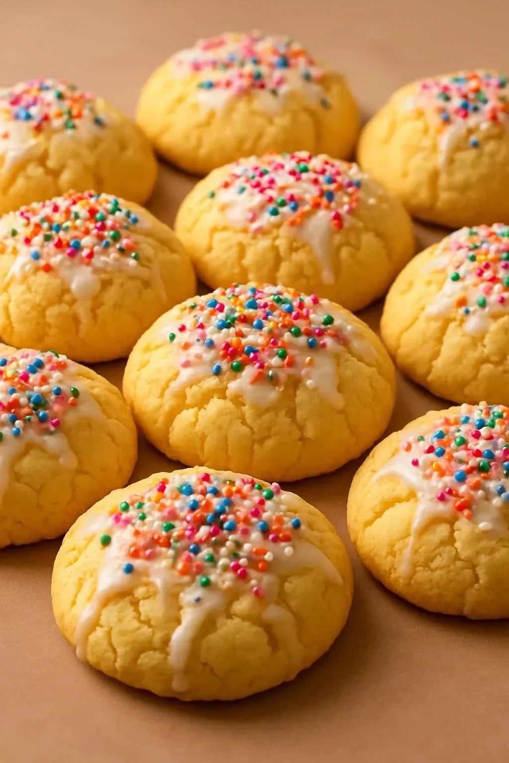 Delicious Italian Ricotta Almond Cookies on a plate