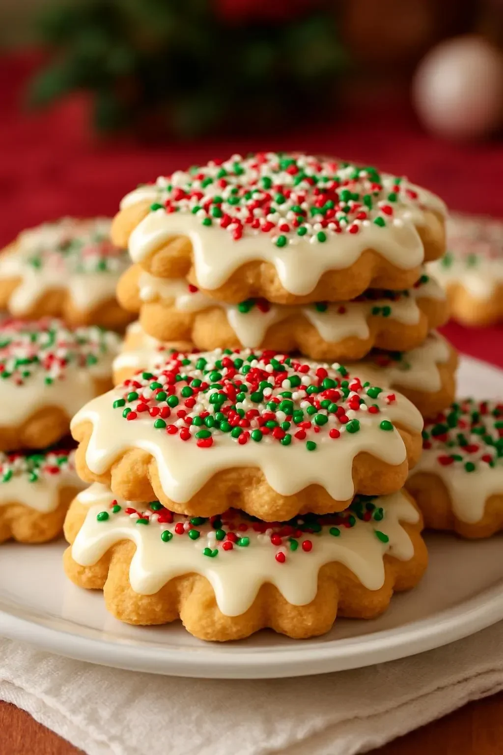 Ritz Cracker Christmas Treats with colorful toppings ready for the holidays.