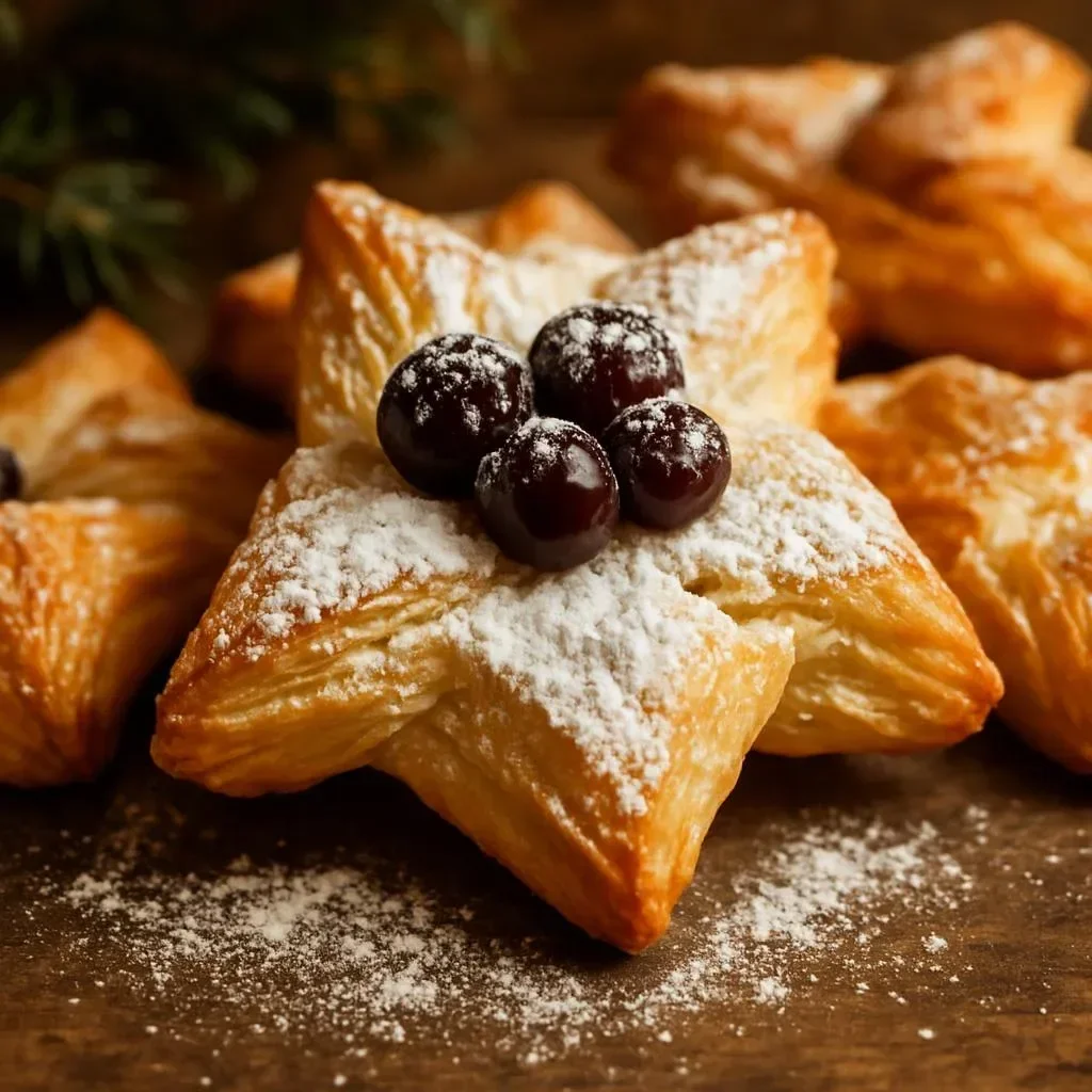 Irresistible Christmas tart pastries decorated for the holiday season