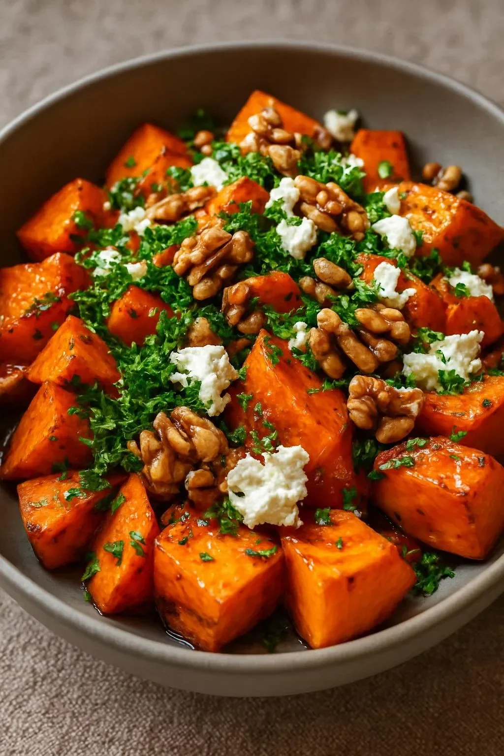 Walnut maple goat cheese served on a cheese platter with nuts and fruits