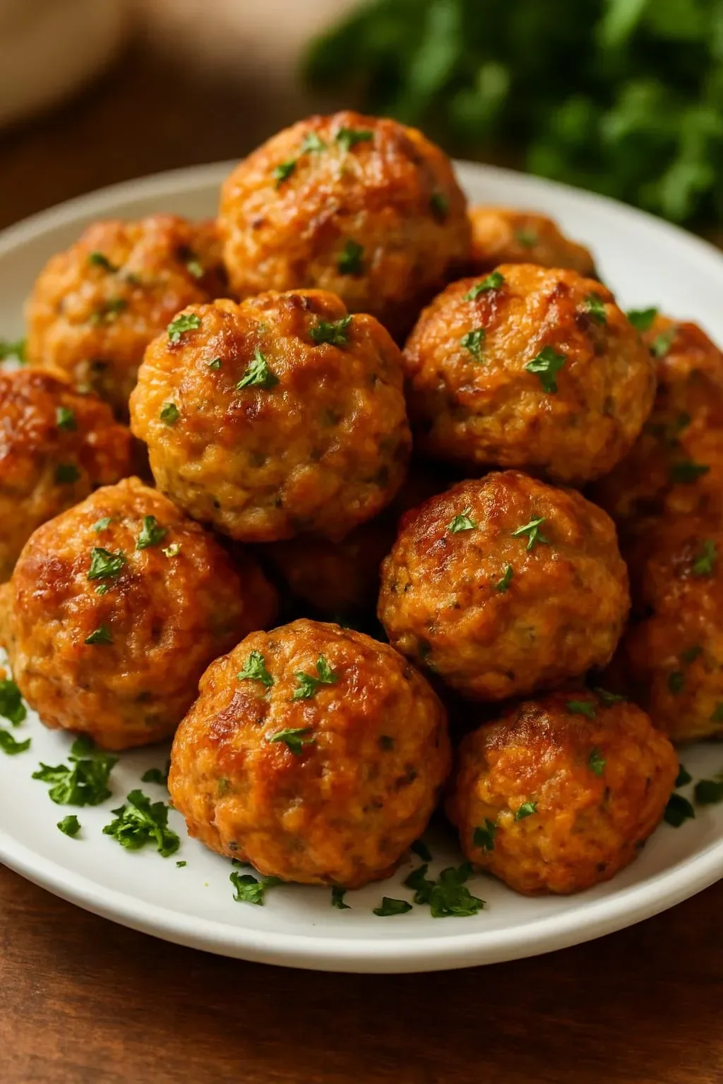 Delicious Bisquick sausage balls served on a platter