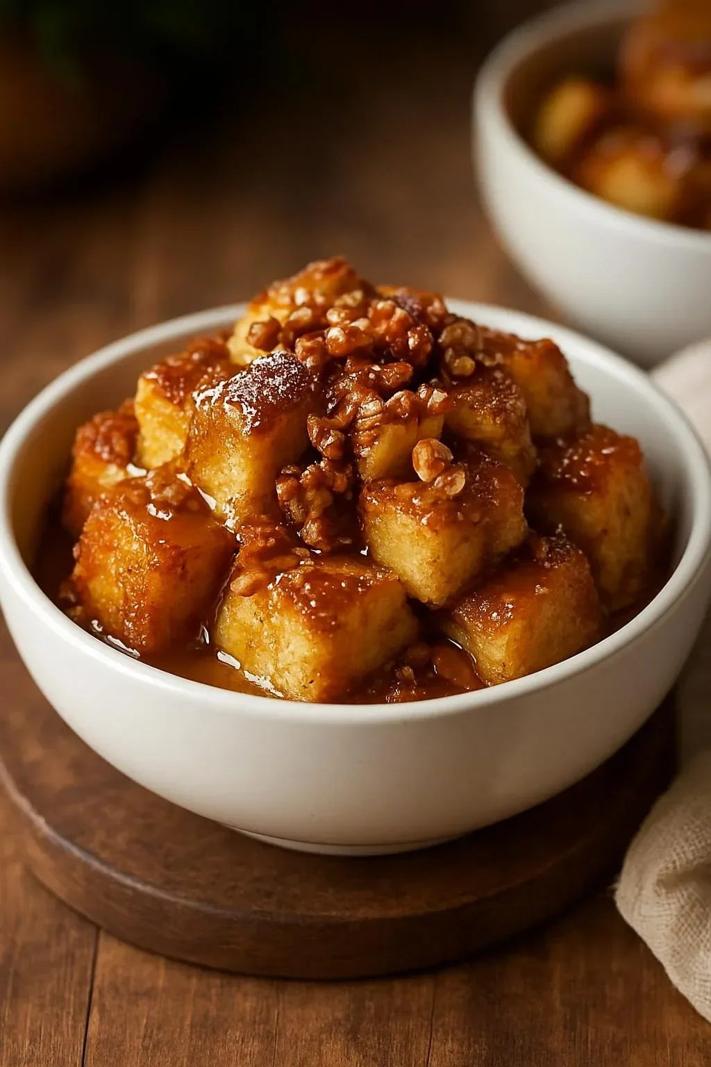 Delicious slow cooker French toast casserole topped with berries and syrup
