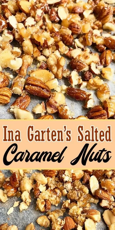 Delicious salted caramel nuts in a bowl, perfect for snacking.