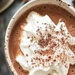 Delicious healthy hot chocolate in a cozy mug