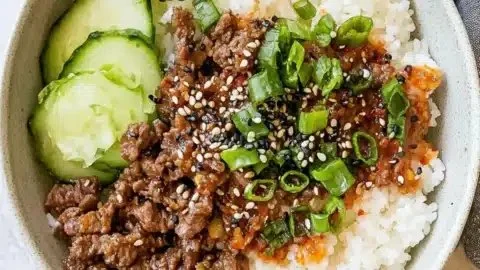 Savory Korean beef quick bowl recipe for easy weeknight dinners