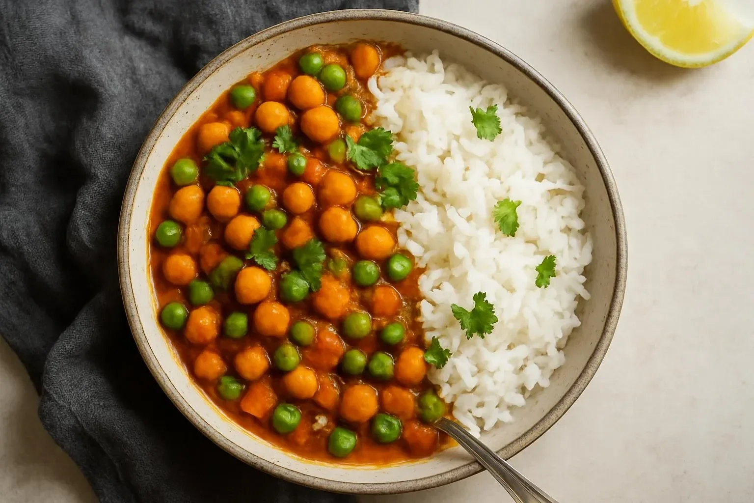 Savory slow cooker vegetable curry with colorful vegetables in a bowl